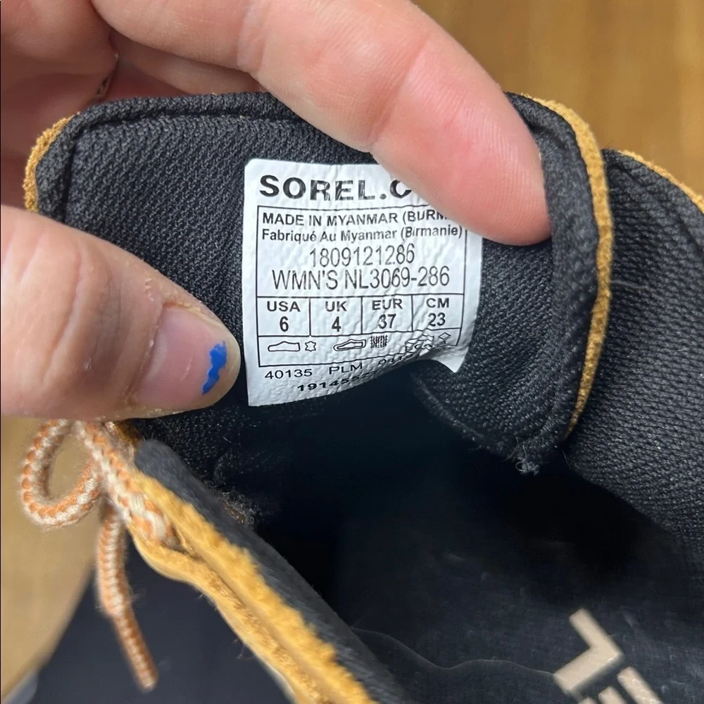 Sorel size gently
